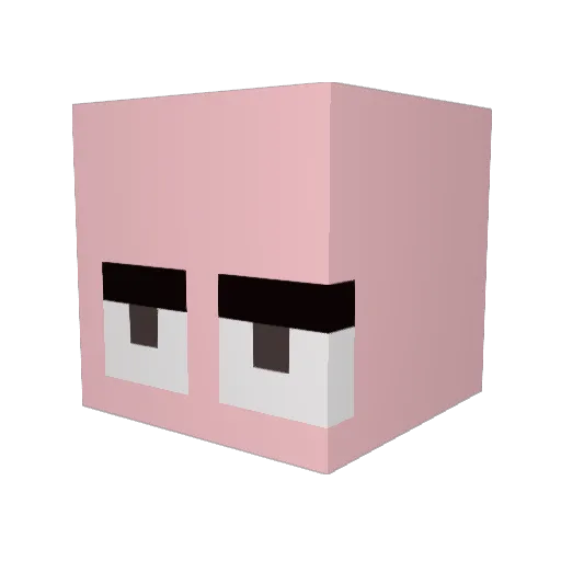 cbhead Minecraft avatar head, 3D render