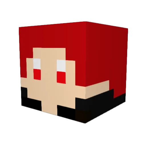 cbj96 Minecraft avatar head, 3D render