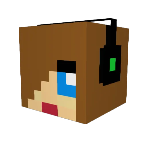 cblack01 Minecraft avatar head, 3D render
