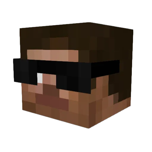 cbm160 Minecraft avatar head, 3D render