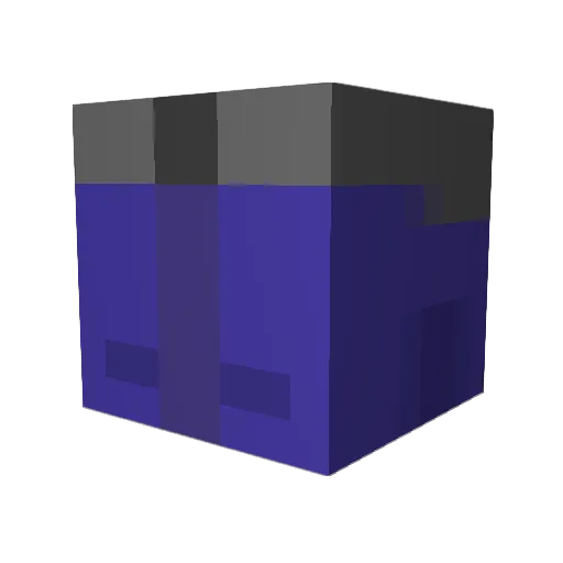 cbnizi Minecraft avatar head, 3D render