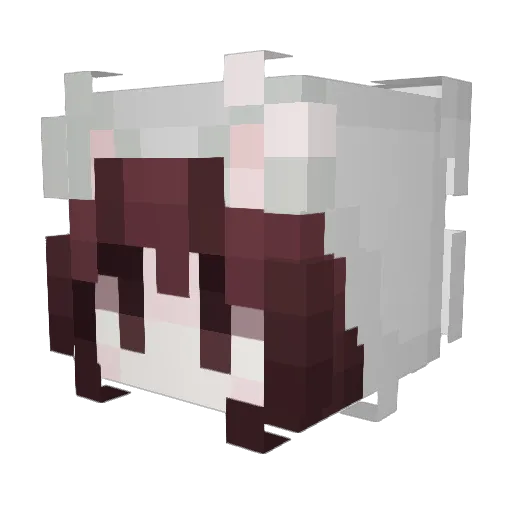 cboobie Minecraft avatar head, 3D render