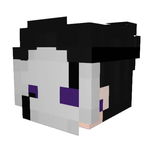 cbraudx Minecraft avatar head, 3D render