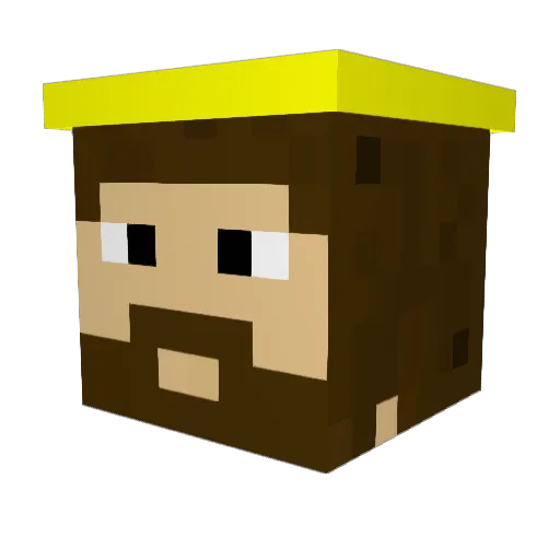 cbruhns Minecraft avatar head, 3D render