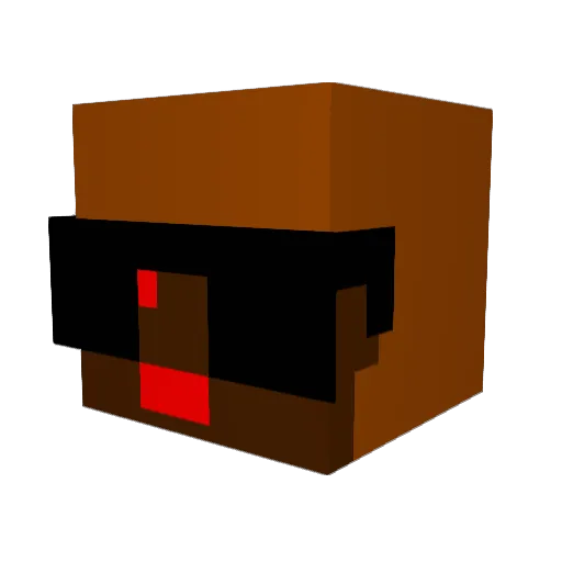 cbs320 Minecraft avatar head, 3D render