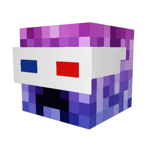 cbyhre Minecraft avatar head, 3D render