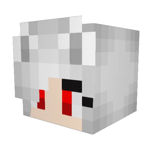 cc2020 Minecraft avatar head, 3D render