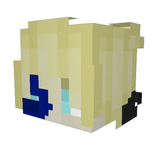 cc29280 Minecraft avatar head, 3D render