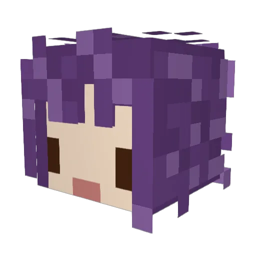 cc4tn1pp Minecraft avatar head, 3D render
