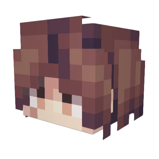 cc_2021 Minecraft avatar head, 3D render
