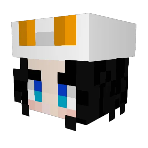 ccassu Minecraft avatar head, 3D render