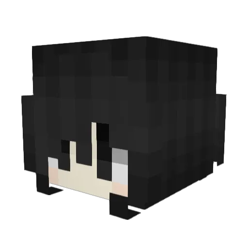 ccati Minecraft avatar head, 3D render