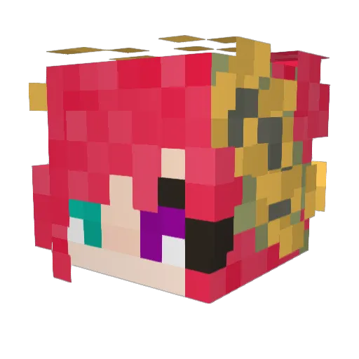 ccc010 Minecraft avatar head, 3D render