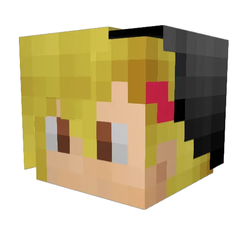 ccc25 Minecraft avatar head, 3D render