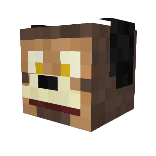 cccalennn Minecraft avatar head, 3D render