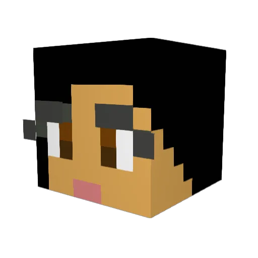 ccchandoggg Minecraft avatar head, 3D render