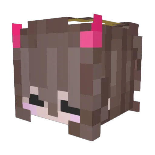 cccoconut Minecraft avatar head, 3D render