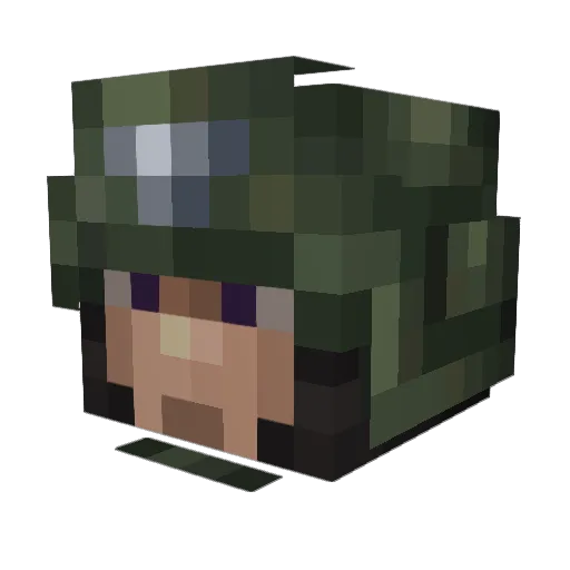 cccpBandi Minecraft avatar head, 3D render