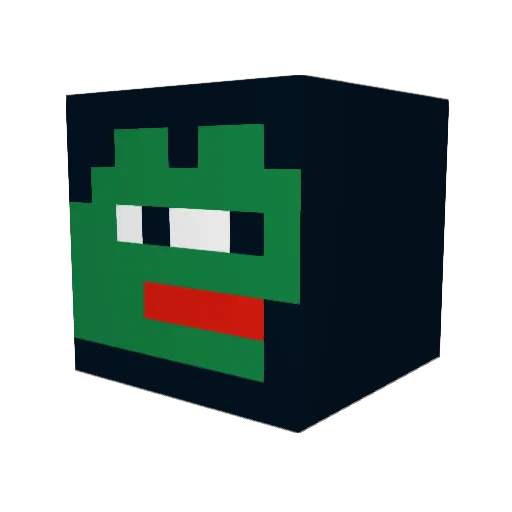 cccroak Minecraft avatar head, 3D render