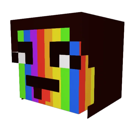 ccd_caroline Minecraft avatar head, 3D render