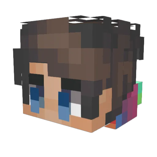 ccdog3 Minecraft avatar head, 3D render