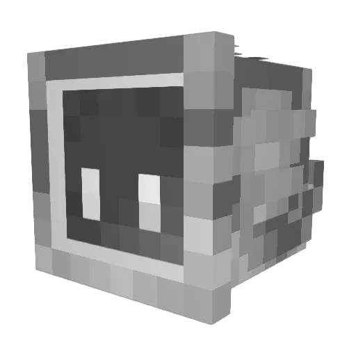 ccdong Minecraft avatar head, 3D render