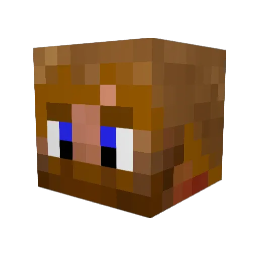 ccdwyman Minecraft avatar head, 3D render