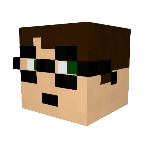 ccfreak2k Minecraft avatar head, 3D render