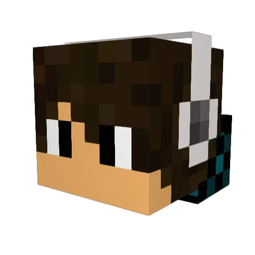 ccgamingcc Minecraft avatar head, 3D render