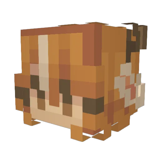 ccherubss Minecraft avatar head, 3D render
