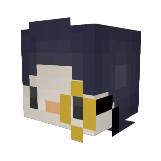 cchong Minecraft avatar head, 3D render
