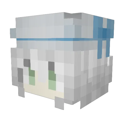 cchr0m3 Minecraft avatar head, 3D render