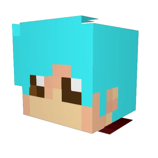 cclloyd8 Minecraft avatar head, 3D render