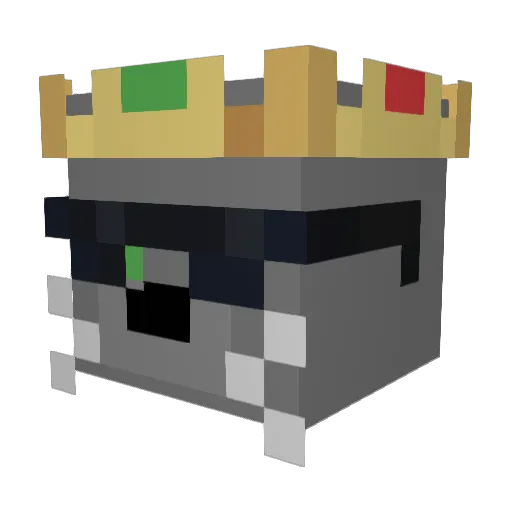 cclues Minecraft avatar head, 3D render