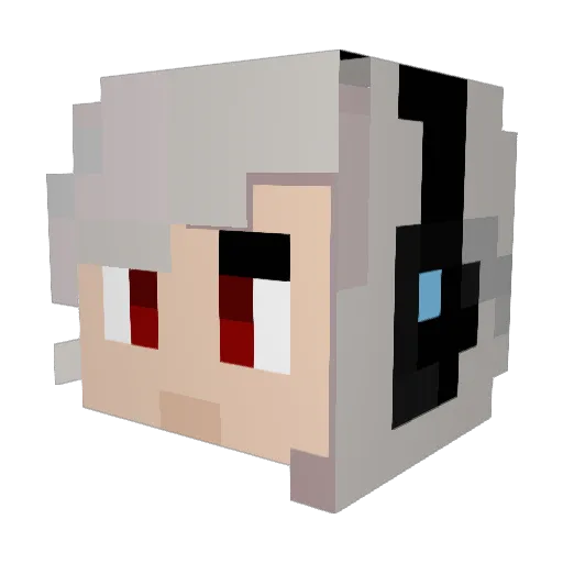 ccmm7888 Minecraft avatar head, 3D render