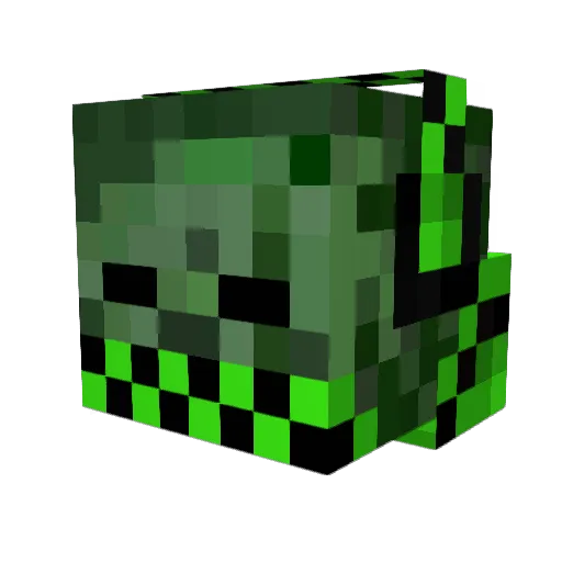 ccpain Minecraft avatar head, 3D render