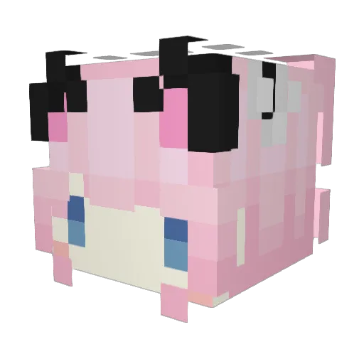 ccpizzagirl Minecraft avatar head, 3D render