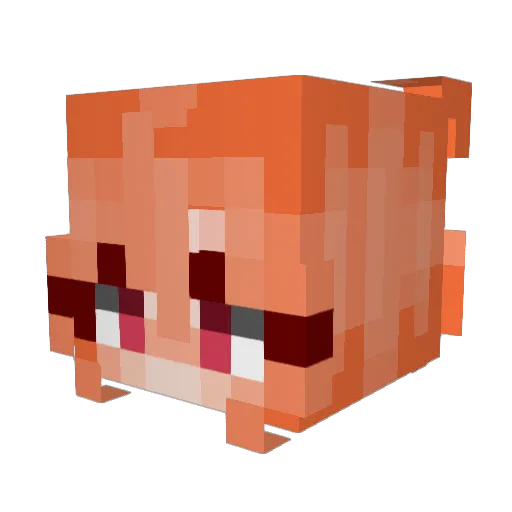 ccpz Minecraft avatar head, 3D render