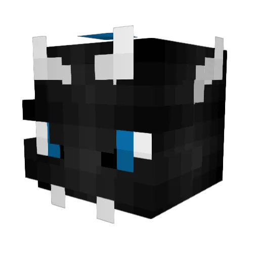 ccrabcakee Minecraft avatar head, 3D render