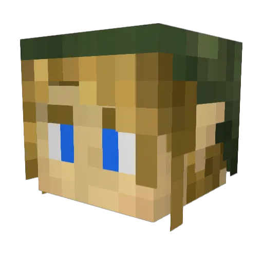 ccroad23 Minecraft avatar head, 3D render