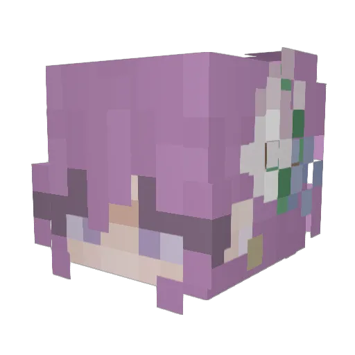 ccsponkers Minecraft avatar head, 3D render