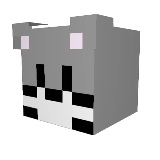 cctv0917 Minecraft avatar head, 3D render