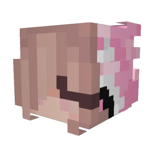 cctv159 Minecraft avatar head, 3D render