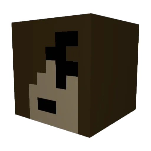 cctv2010 Minecraft avatar head, 3D render