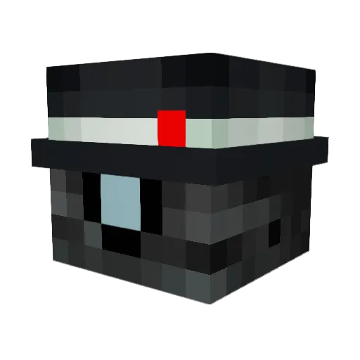 cctv646e Minecraft avatar head, 3D render