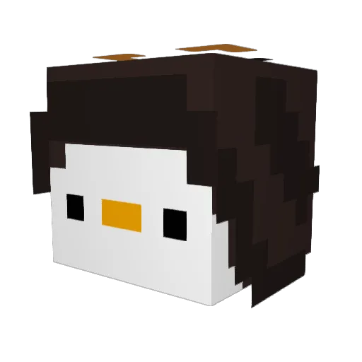 cctvk Minecraft avatar head, 3D render