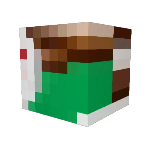 ccyo Minecraft avatar head, 3D render