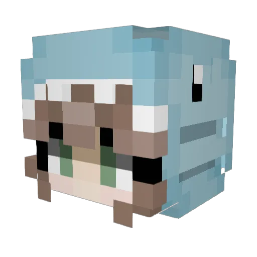 ccyyy_ Minecraft avatar head, 3D render