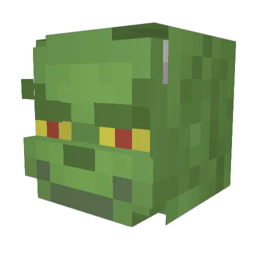 ccz_ Minecraft avatar head, 3D render