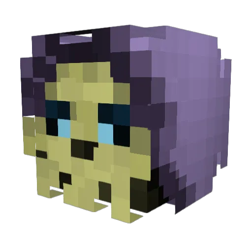 cdab_ Minecraft avatar head, 3D render